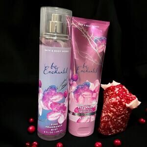 Bath & Body Works Be Enchanted Fine Fragrance Mist Cream Lotion BBW Set of 2